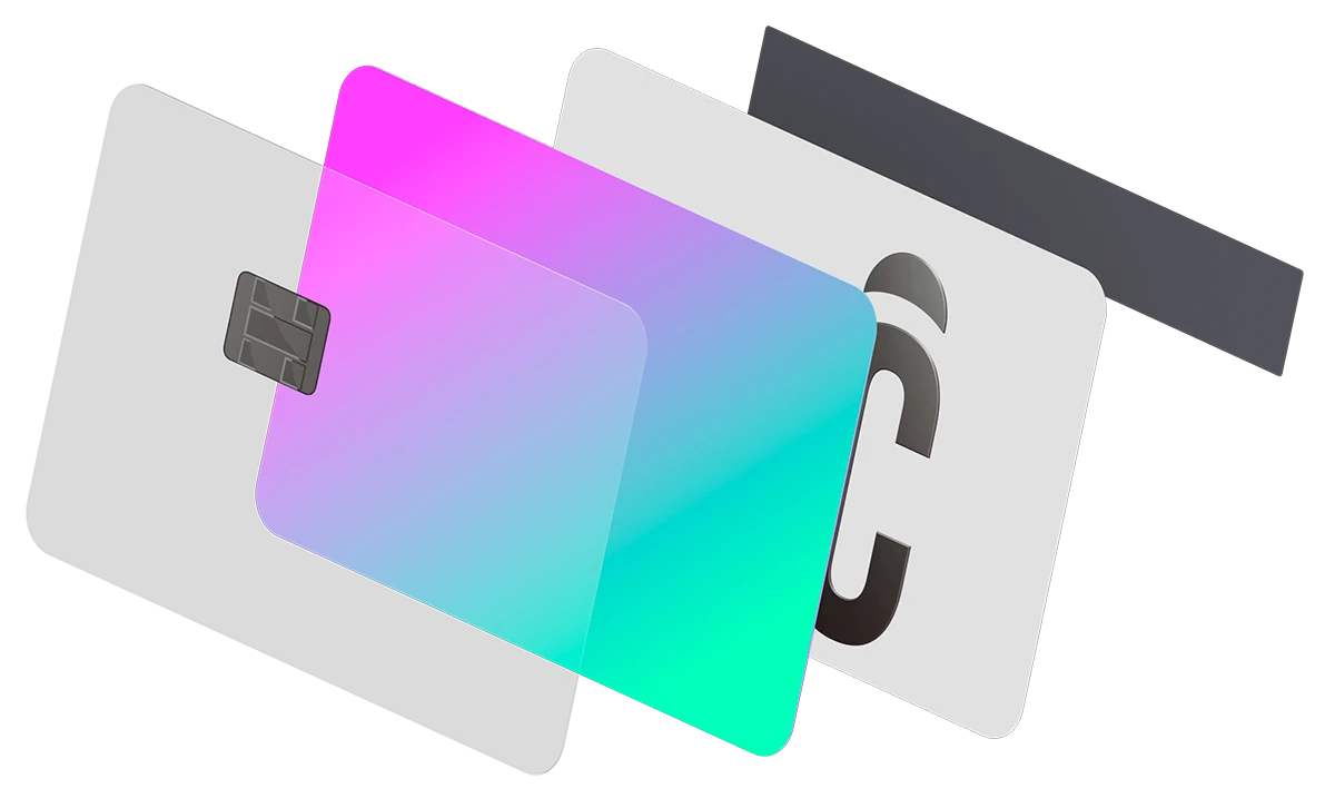 Eclipse card issuing — stacked payment cards